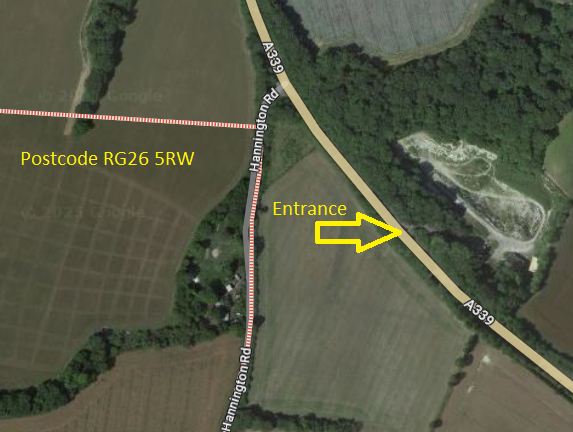Kingsclere Quarry entrance