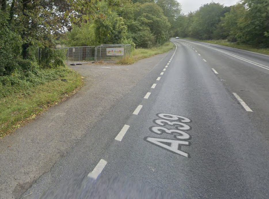 Kingsclere Quarry entrance street view